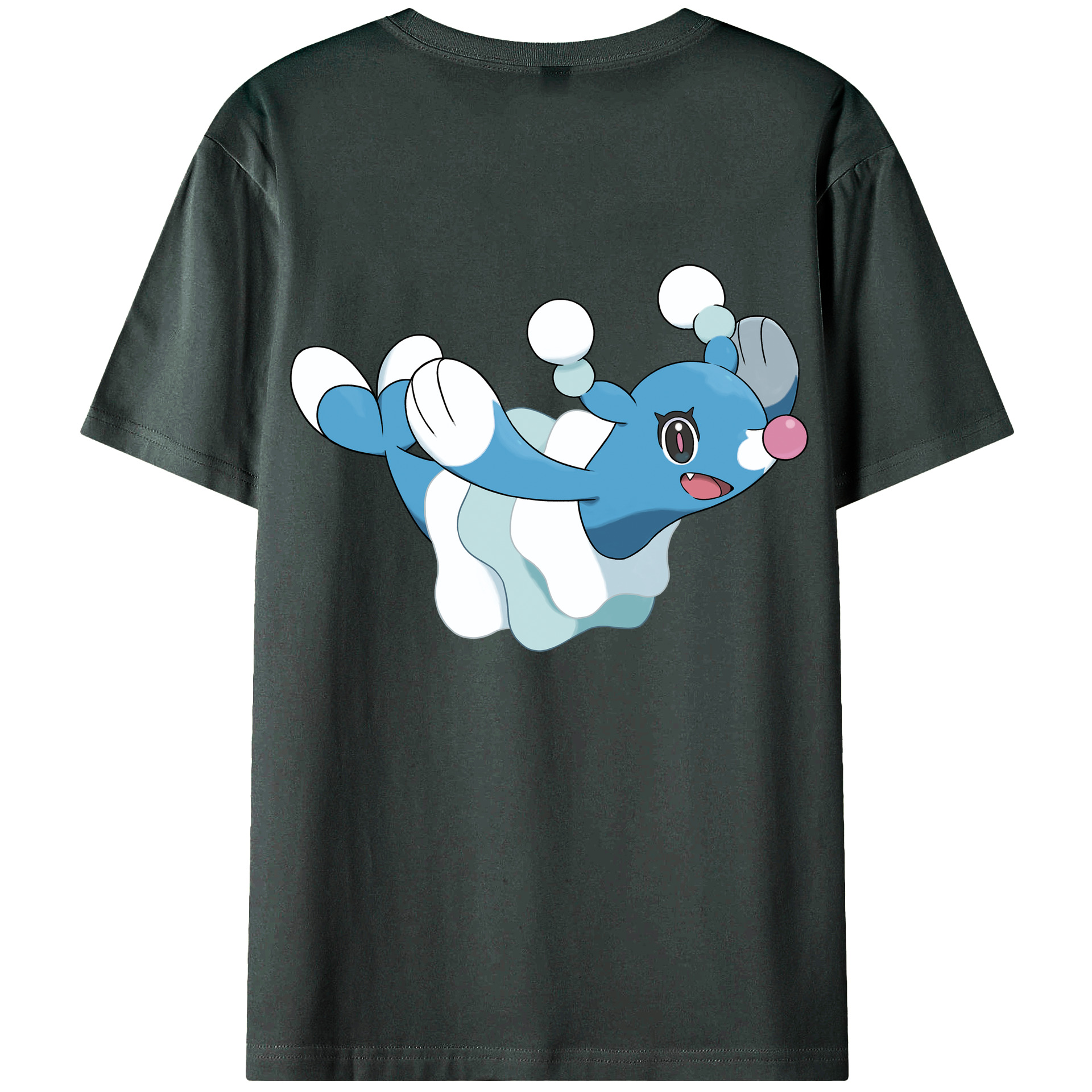 （画像用） ポケットモンスター Pokémon 綿100％ メンズ半袖Tシャツ（バックプリント） 通気性